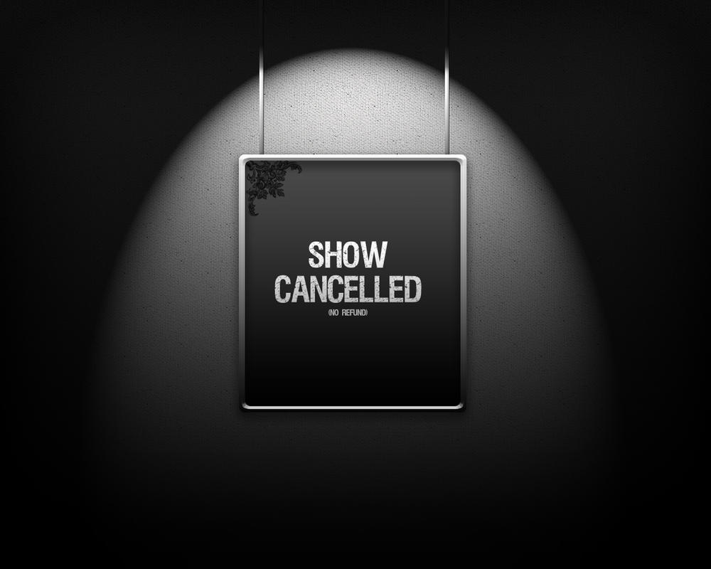 show cancelled graphic