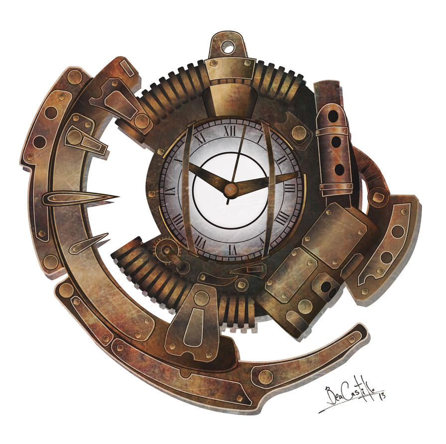 steampunk clock clipart - photo #23