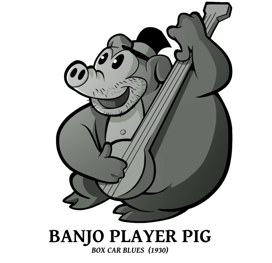 1930 - Banjo Player Pig