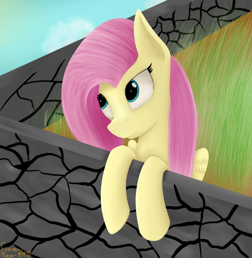 mlp___fluttershy_sightseeing_by_frozente
