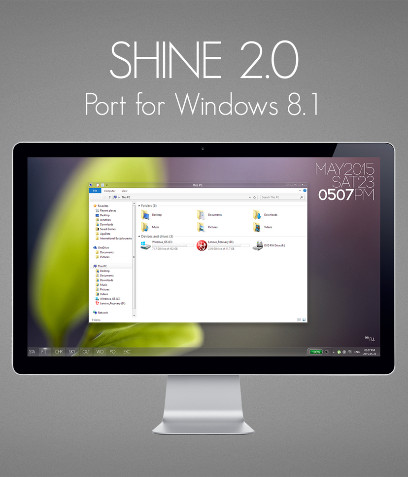 shine theme for Win7/8.1