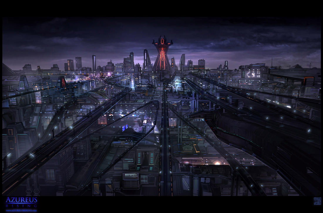Azureus Rising - City Vista by Hideyoshi