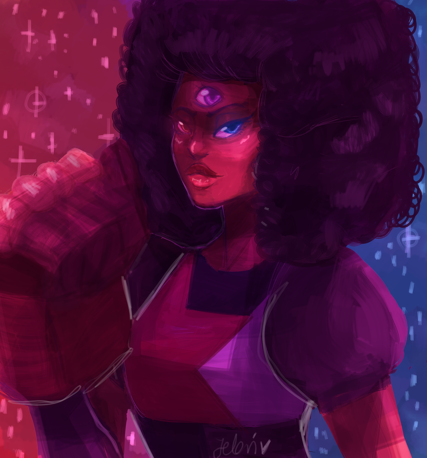 2 years ago I drew Garnet (thank you, facebook to remind me my old shitty arts), so to make me happier (? or idk) I made kinda redraw. Also I like my new brush to digipainting~~ (funfact: on that o...