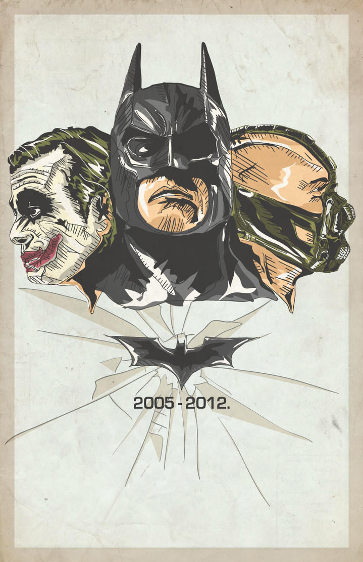 The Dark Knight Trilogy 2005-2012 by RyanLuckoo on DeviantArt