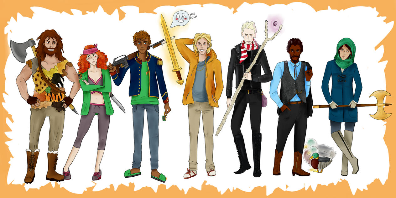 The Seven Heroes from  The Sword of Summer by MrsKanda
