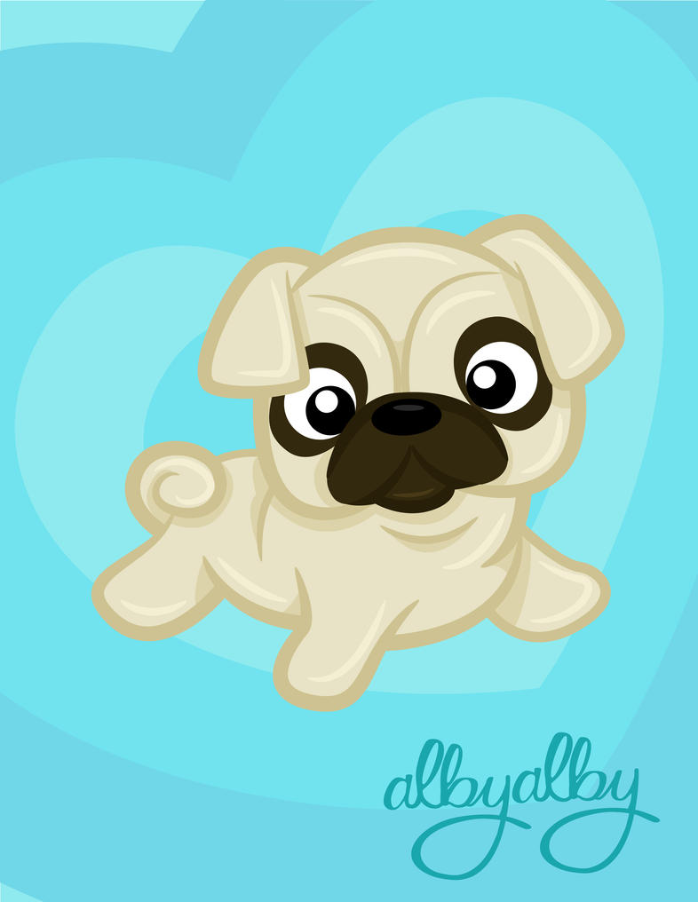 Cute Pug by ALBY-LePetiteDreamer on DeviantArt