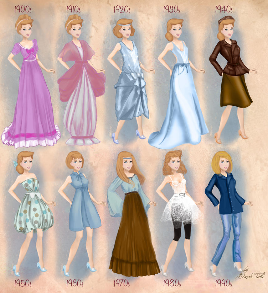Cinderella in 20th century fashion by BasakTinli